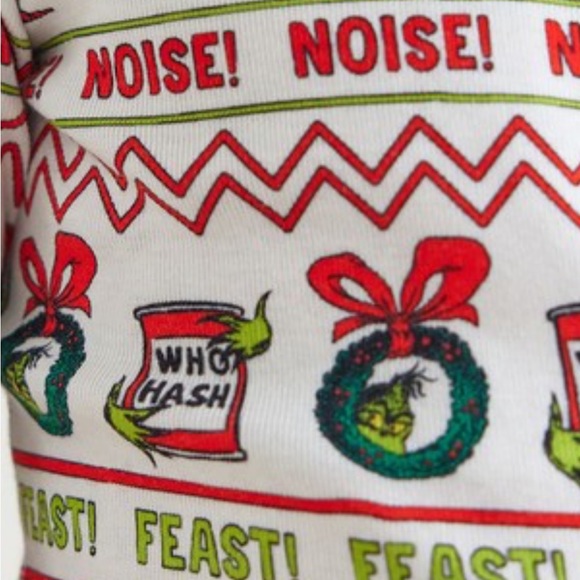 NWT Hanna Andersson Grinch Long John Pajama Set Size 10 Kids - Picture 3 of 3